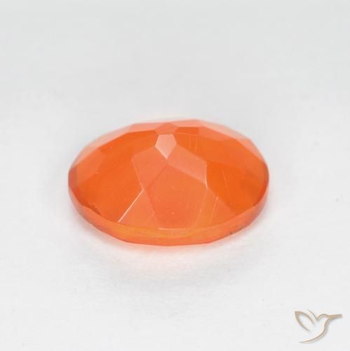 9,17 ctw natürlicher Intensives Orange Feueropal, Oval, Lichtdurchlässig