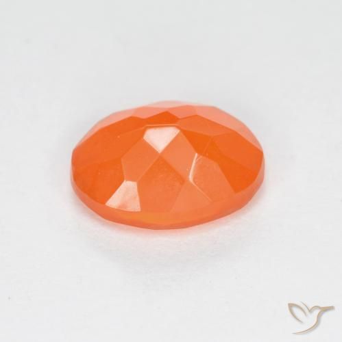 9,17 ctw natürlicher rötlich-orange Feueropal, Oval, Lichtdurchlässig