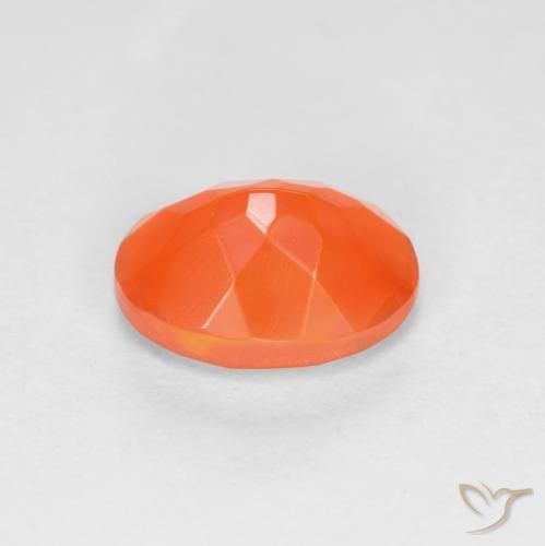 9,17 ctw natürlicher Intensives Orange Feueropal, Oval, Lichtdurchlässig