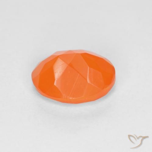 9,17 ctw natürlicher Intensives Orange Feueropal, Oval, Lichtdurchlässig