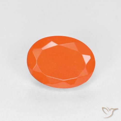 0.71ct Natürlicher hellorange Feueropal, Oval, Lichtdurchlässig