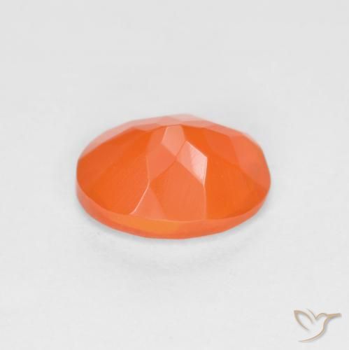 9,17 ctw natürlicher hellorange Feueropal, Oval, Lichtdurchlässig