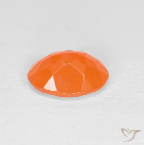 9,17 ctw natürlicher Mittelorange Feueropal, Oval, Lichtdurchlässig