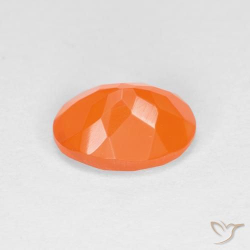 9,17 ctw natürlicher hellorange Feueropal, Oval, Lichtdurchlässig