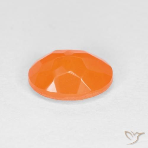 9,17 ctw natürlicher Intensives Orange Feueropal, Oval, Lichtdurchlässig