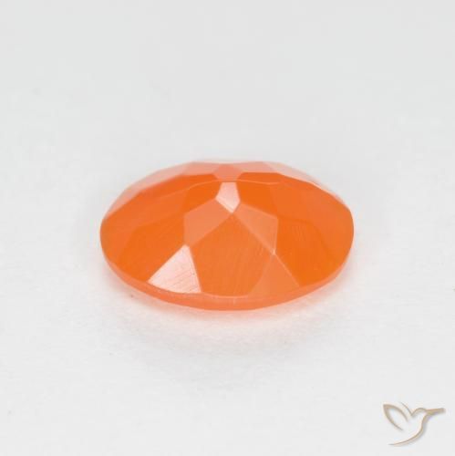 9,17 ctw natürlicher Mittelorange Feueropal, Oval, Lichtdurchlässig