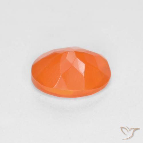 9,17 ctw natürlicher Mittelorange Feueropal, Oval, Lichtdurchlässig