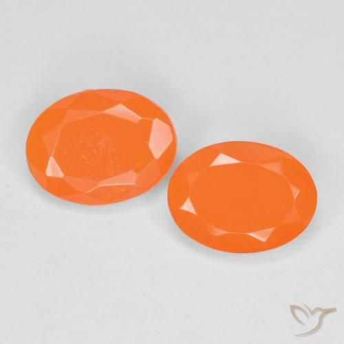 1.08ctw Natürlicher Warme Aprikosenorange Feueropal, Oval, Lichtdurchlässig