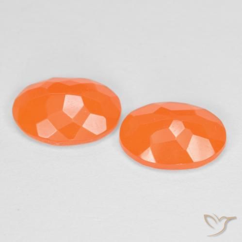 1.08 ct natürliche Warme Aprikosenorange Feueropal-Edelsteine, Oval, Lichtdurchlässig