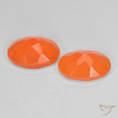 1.22 ct natürliche Mittelorange Feueropal-Edelsteine, Oval, Lichtdurchlässig