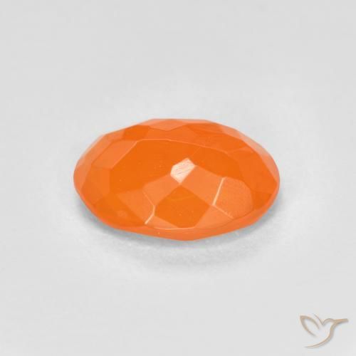 9,17 ctw natürlicher Warme Aprikosenorange Feueropal, Oval, Transparent