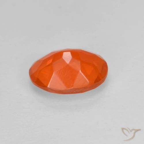 9,17 ctw natürlicher hellorange Feueropal, Oval, Transparent
