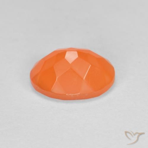 9,17 ctw natürlicher Mittelorange Feueropal, Oval, Transparent