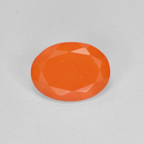 9,17 ctw natürlicher Feuerorange Feueropal, Oval Schliff, Transparent