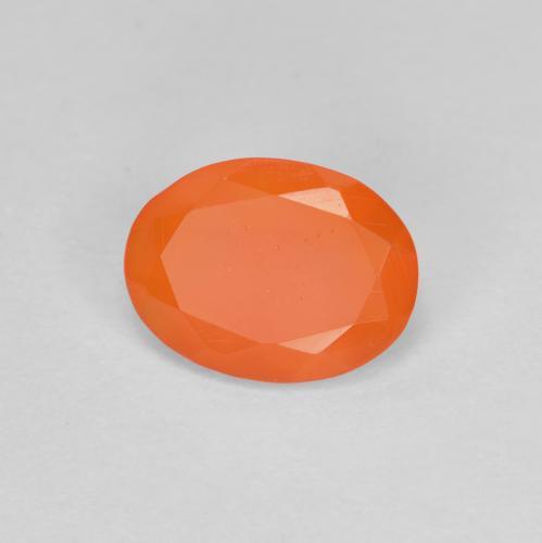 9,17 ctw natürlicher Feuerorange Feueropal, Oval Schliff, Transparent
