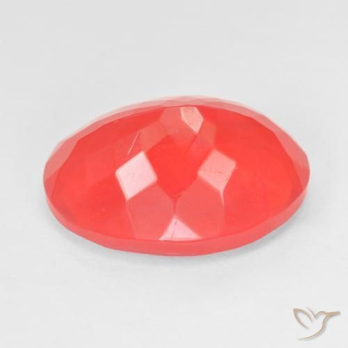 9,17 ctw natürlicher Intensives Rot-Orange Feueropal, Oval, Transparent