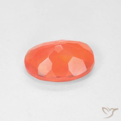 9,17 ctw natürlicher hellorange Feueropal, Oval, Transparent