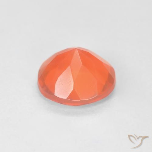9,17 ctw natürlicher hellorange Feueropal, Runden, Transparent
