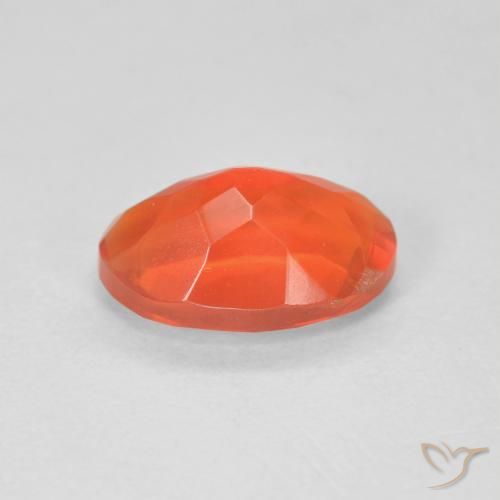 9,17 ctw natürlicher Mittelorange Feueropal, Oval, Transparent