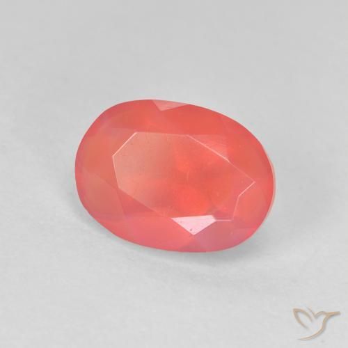 9,17 ctw natürlicher hellorange Feueropal, Oval, Transparent
