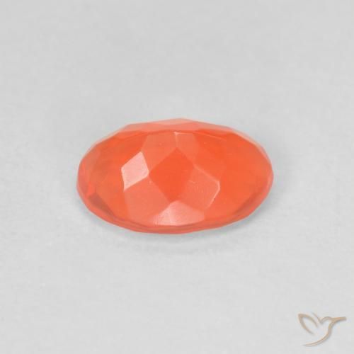 9,17 ctw natürlicher hellorange Feueropal, Oval, Transparent