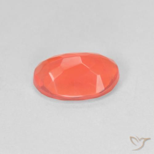 9,17 ctw natürlicher hellorange Feueropal, Oval, Transparent