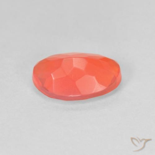 9,17 ctw natürlicher hellorange Feueropal, Oval, Transparent
