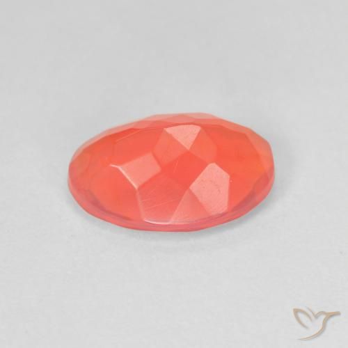 9,17 ctw natürlicher hellorange Feueropal, Oval, Transparent