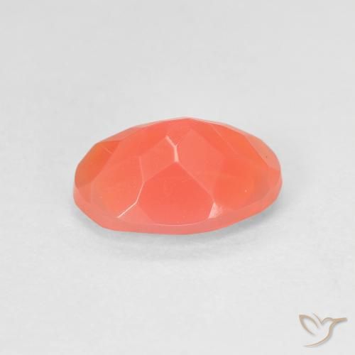 9,17 ctw natürlicher hellorange Feueropal, Oval, Transparent