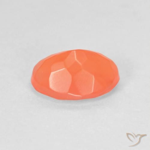 9,17 ctw natürlicher hellorange Feueropal, Oval, Transparent