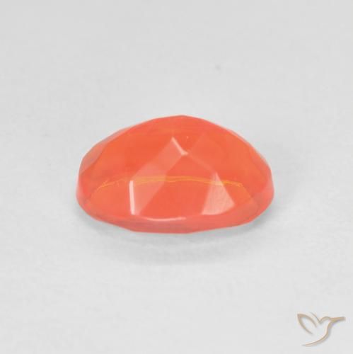 9,17 ctw natürlicher Intensives Orange Feueropal, Oval, Transparent