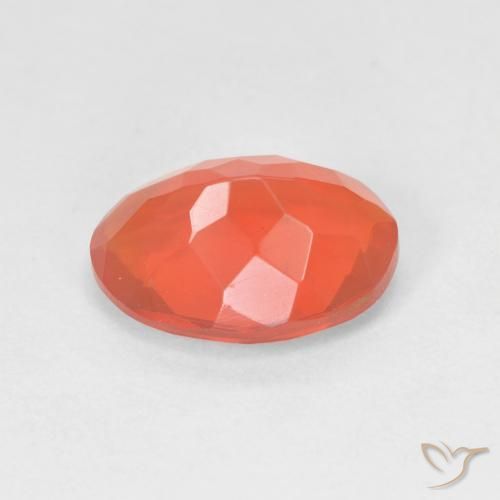 9,17 ctw natürlicher Mittelorange Feueropal, Oval, Transparent
