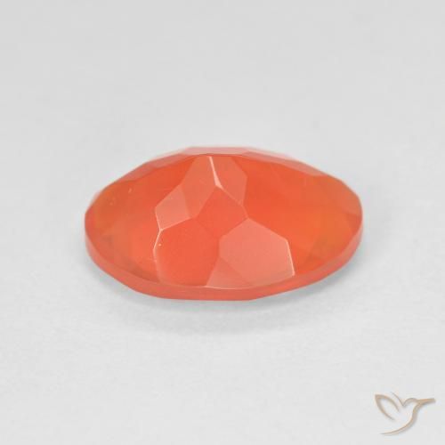 9,17 ctw natürlicher Intensives Orange Feueropal, Oval, Transparent