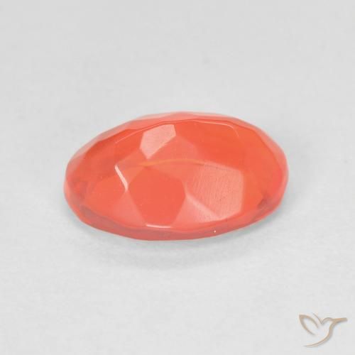 9,17 ctw natürlicher Mittelorange Feueropal, Oval, Transparent