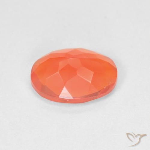9,17 ctw natürlicher hellorange Feueropal, Oval, Transparent