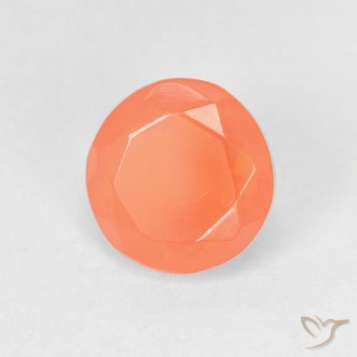 9,17 ctw natürlicher hellorange Feueropal, Runden, Transparent