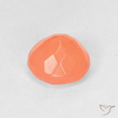 9,17 ctw natürlicher hellorange Feueropal, Runden, Transparent