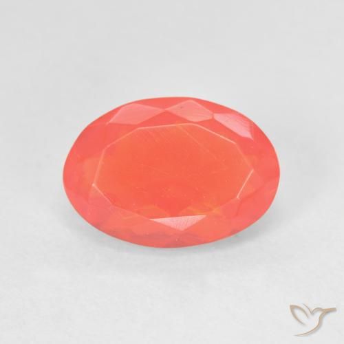 9,17 ctw natürlicher Intensives Orange Feueropal, Oval, Transparent
