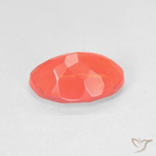 9,17 ctw natürlicher Intensives Orange Feueropal, Oval, Transparent