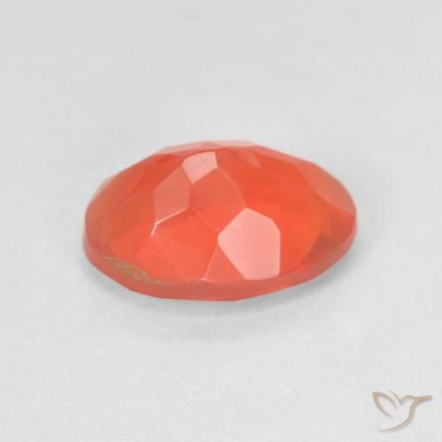9,17 ctw natürlicher hellorange Feueropal, Oval, Transparent