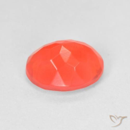 9,17 ctw natürlicher hellorange Feueropal, Oval, Transparent