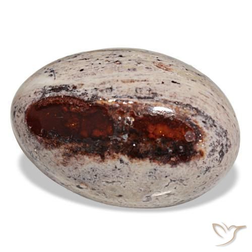 27,35 ctw natürlicher mehrfarbiger Feueropal, Oval Schliff, Lichtundurchlässig