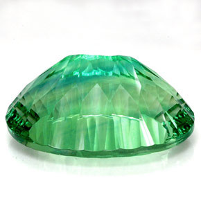 76,90 ctw natürlicher grüner Fluorit, Oval Schliff, IF