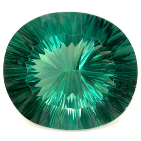 102,90 ctw natürlicher grüner Fluorit, Oval Schliff, IF