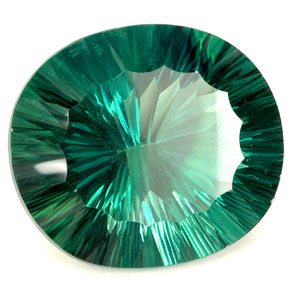 102,90 ctw natürlicher grüner Fluorit, Oval Schliff, IF