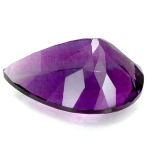 11,90 ctw natürlicher violetter Fluorit, Birnenform, VVS