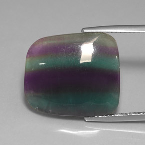 15,97 ctw natürlicher mehrfarbiger Fluorit, Transparent, Transparent / Lichtdurchlässig