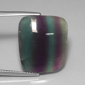 15,97 ctw natürlicher mehrfarbiger Fluorit, Transparent, Transparent / Lichtdurchlässig