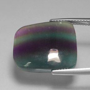 15,97 ctw natürlicher mehrfarbiger Fluorit, Transparent, Transparent / Lichtdurchlässig