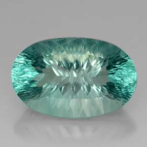67,26 ctw natürlicher grüner Fluorit, Oval Schliff, VVS
